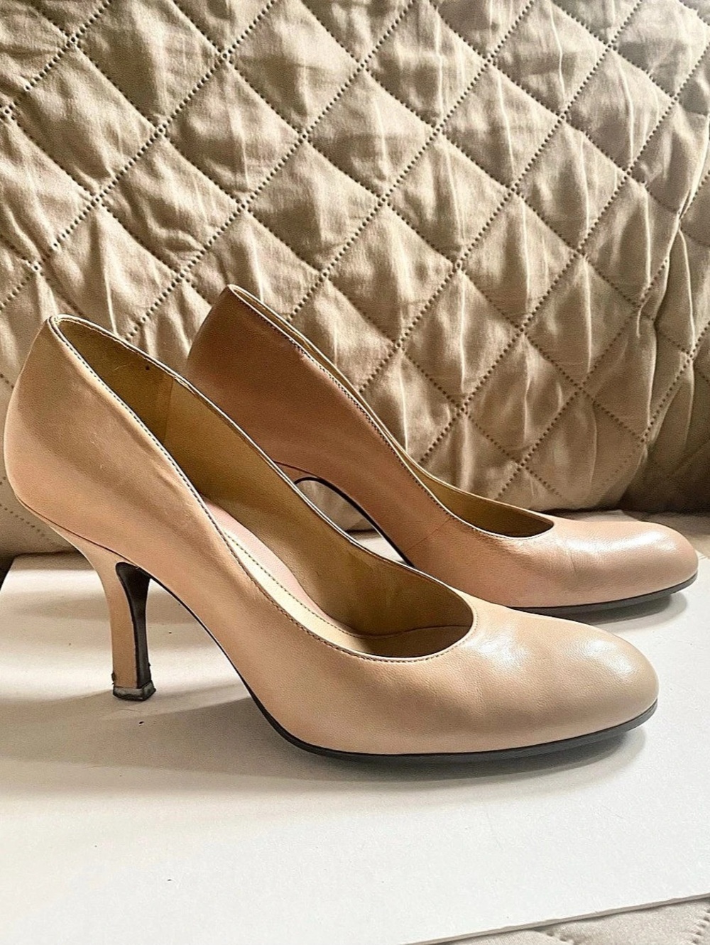 Nine West Leather Pumps in Dusty Rose, Sz 6